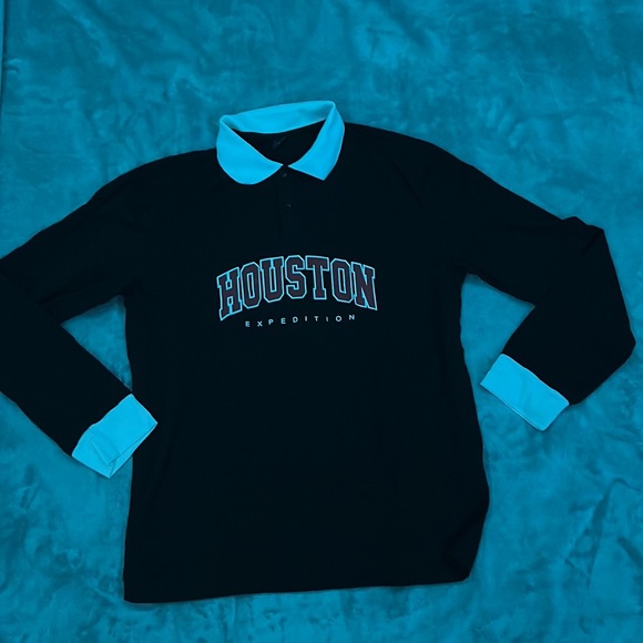 Collard “HOUSTON EXPEDITION” Preppy Long Sleeve Shirt - Picture 2 of 6